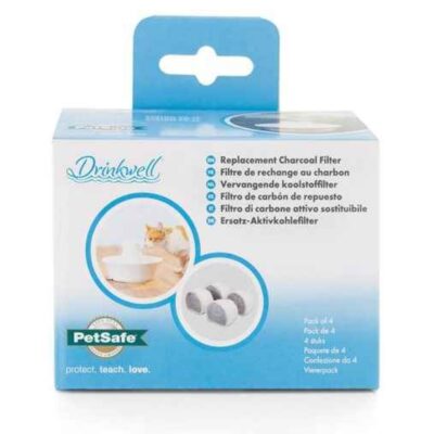 Water Fountains & Feeders PetSafe  | Drinkwell® Ceramic Fountains Replacement Charcoal Filters (4-Pack)